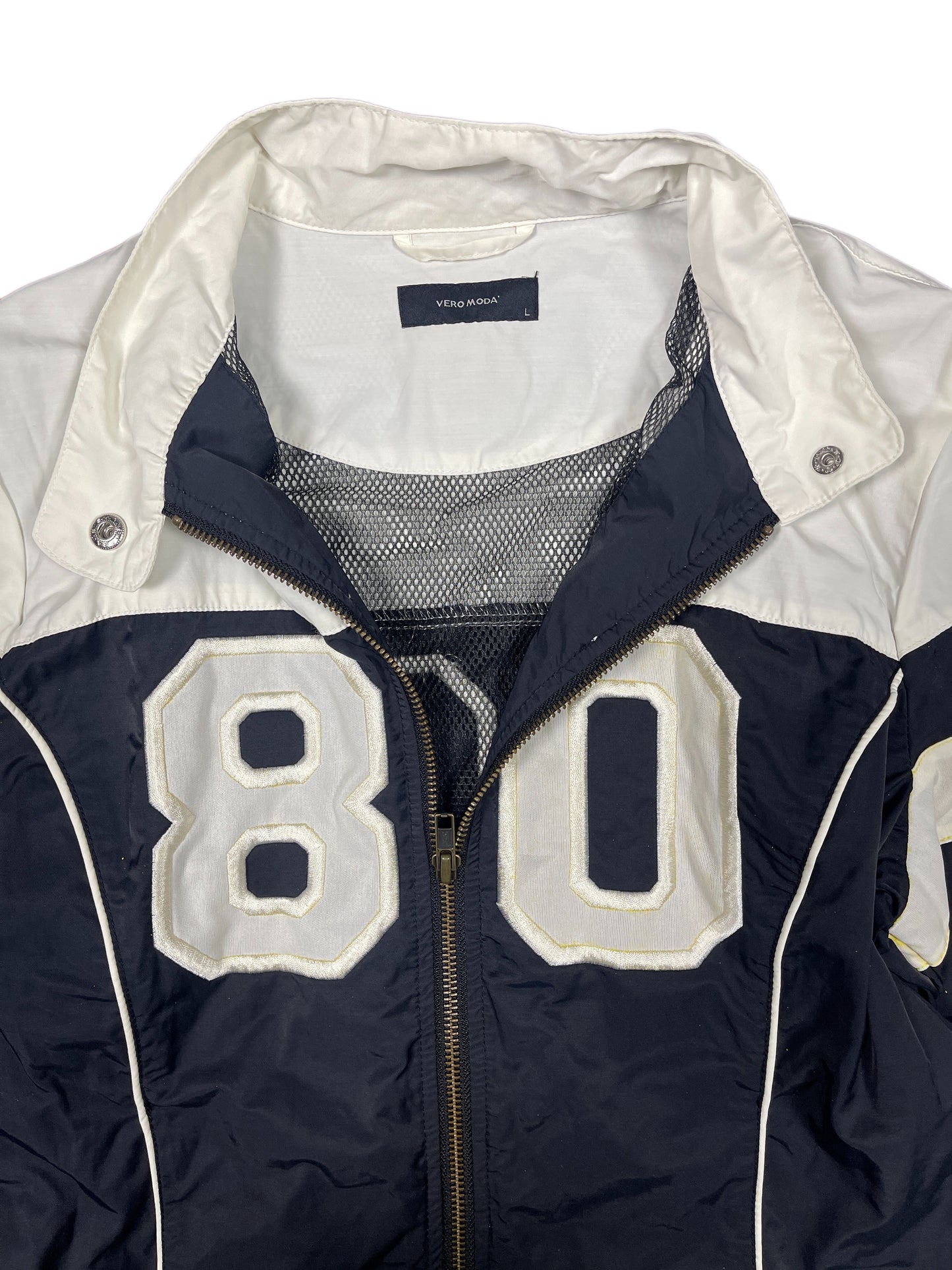 Y2k Style Vero Moda Jacket Black White - L