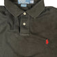 Vintage Ralph Lauren Polo Shirt Black Cotton M