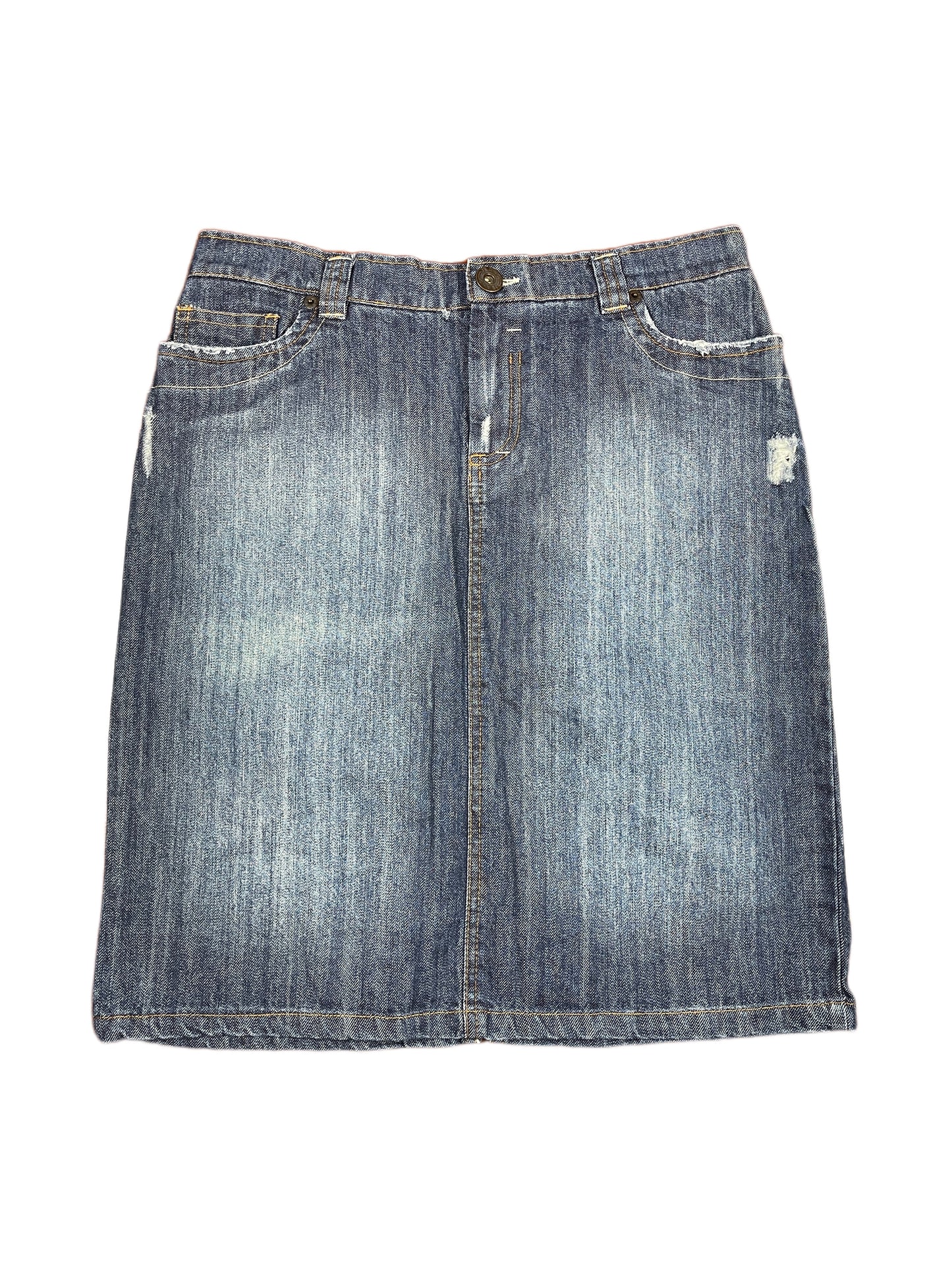 Y2k Yerse Denim Skirt Blue - M