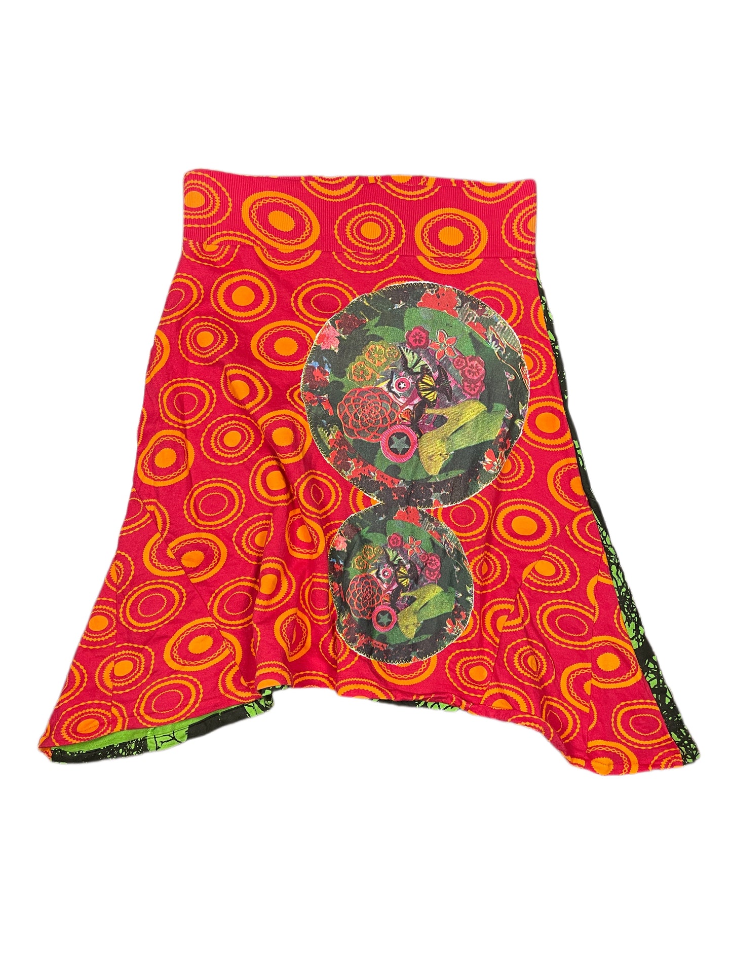 Y2k Desigual Skirt Multicolor - S