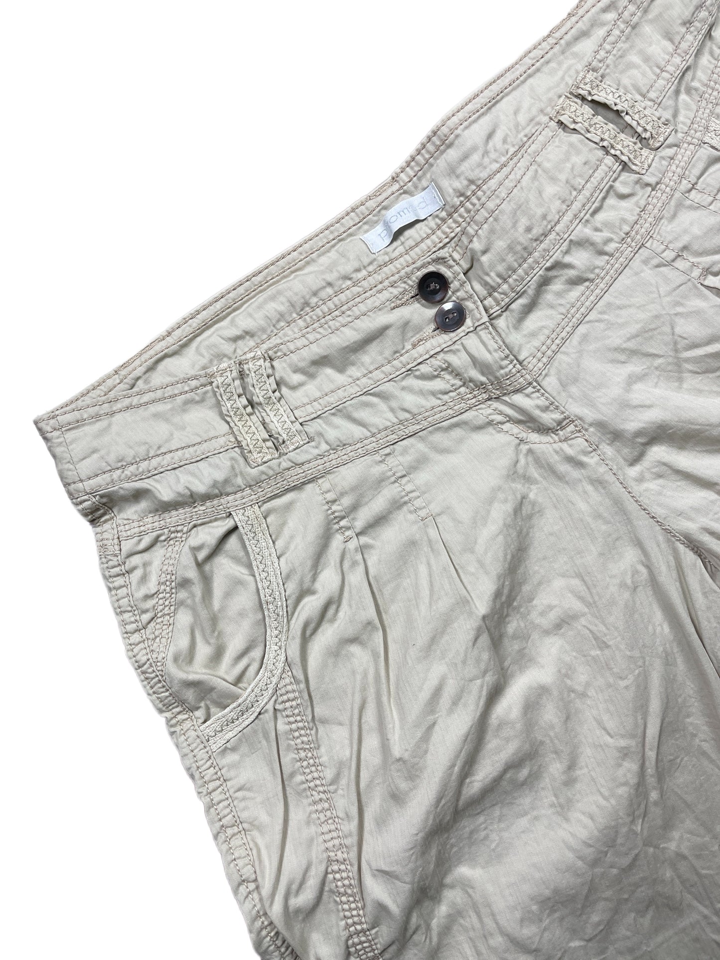 Y2k Promod Low Waist Pants Cream - XXL