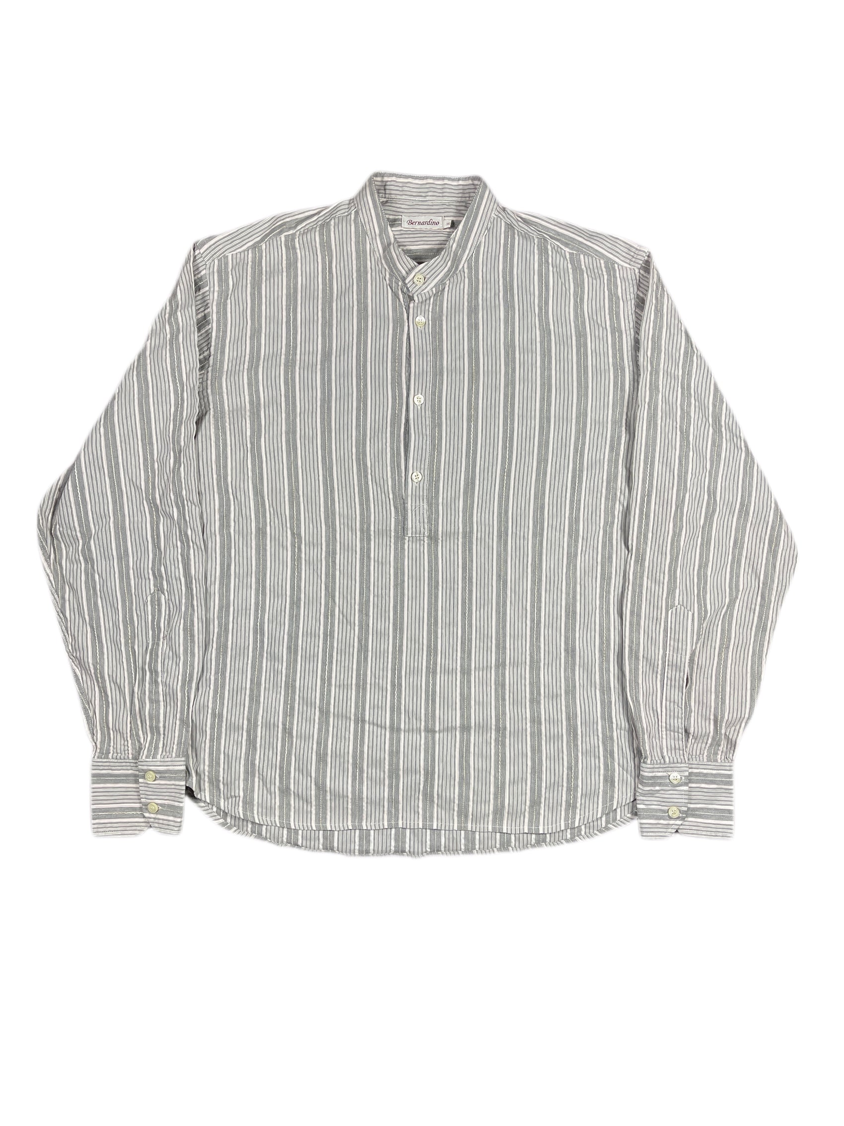 Vintage Bernardino Long Sleeve Shirt Rose Gray - L