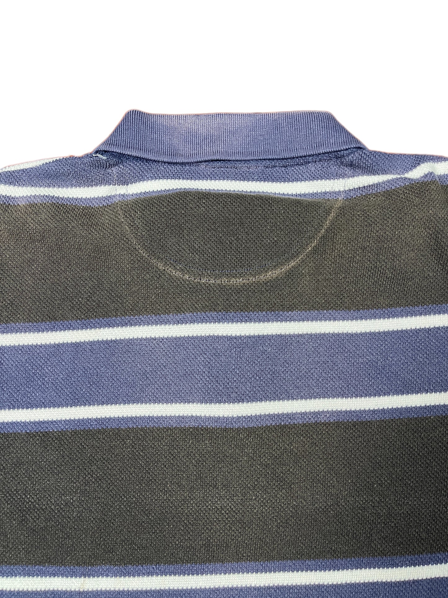 Vintage Adidas Polo Shirt Black White - L