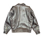 Vintage Carlop Bomber Leather Jacket Brown - M