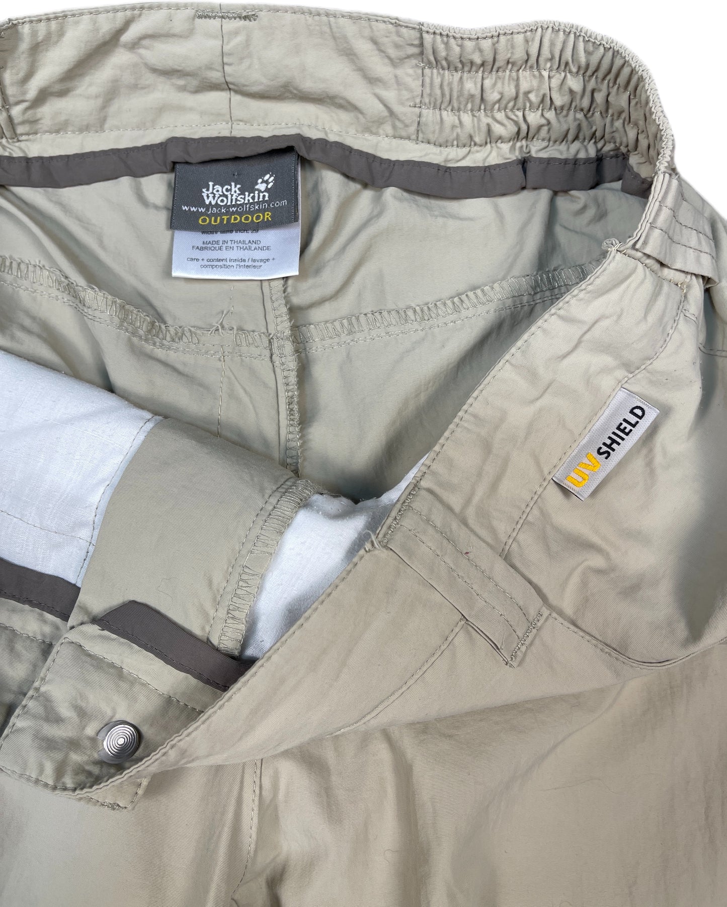 Jack Wolfskin Cargo Shorts Creme Nylon M