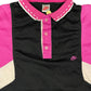 Vintage 80s Nike Polo Shirt Black Pink - XL