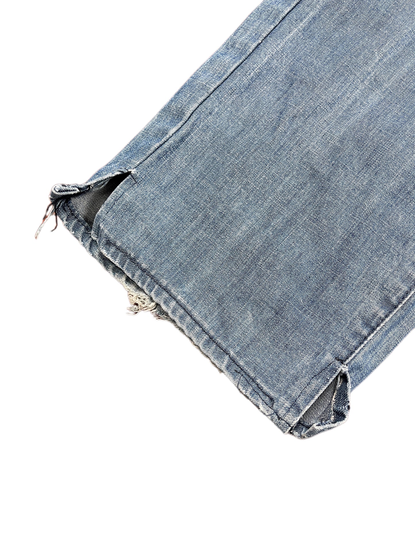 Y2k Energie Low Waist Bootcut Denim Pants Blue - M/L