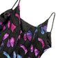Y2k Eliza of California Sleeveless Dress Black Purple - M/L