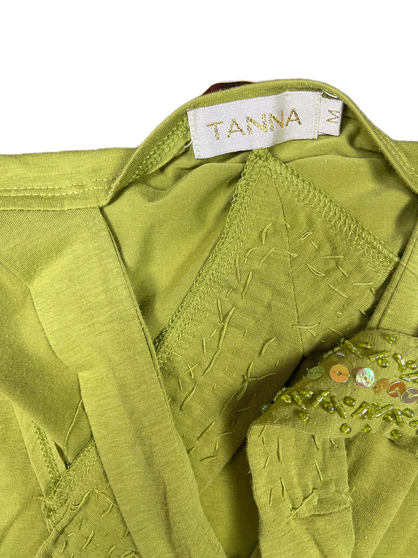 Vintage Tanna Sleeveless Top Green - M