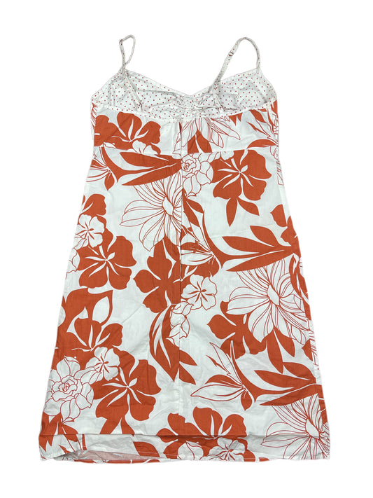 Y2k Roxy Sleeveless Dress White Red - M