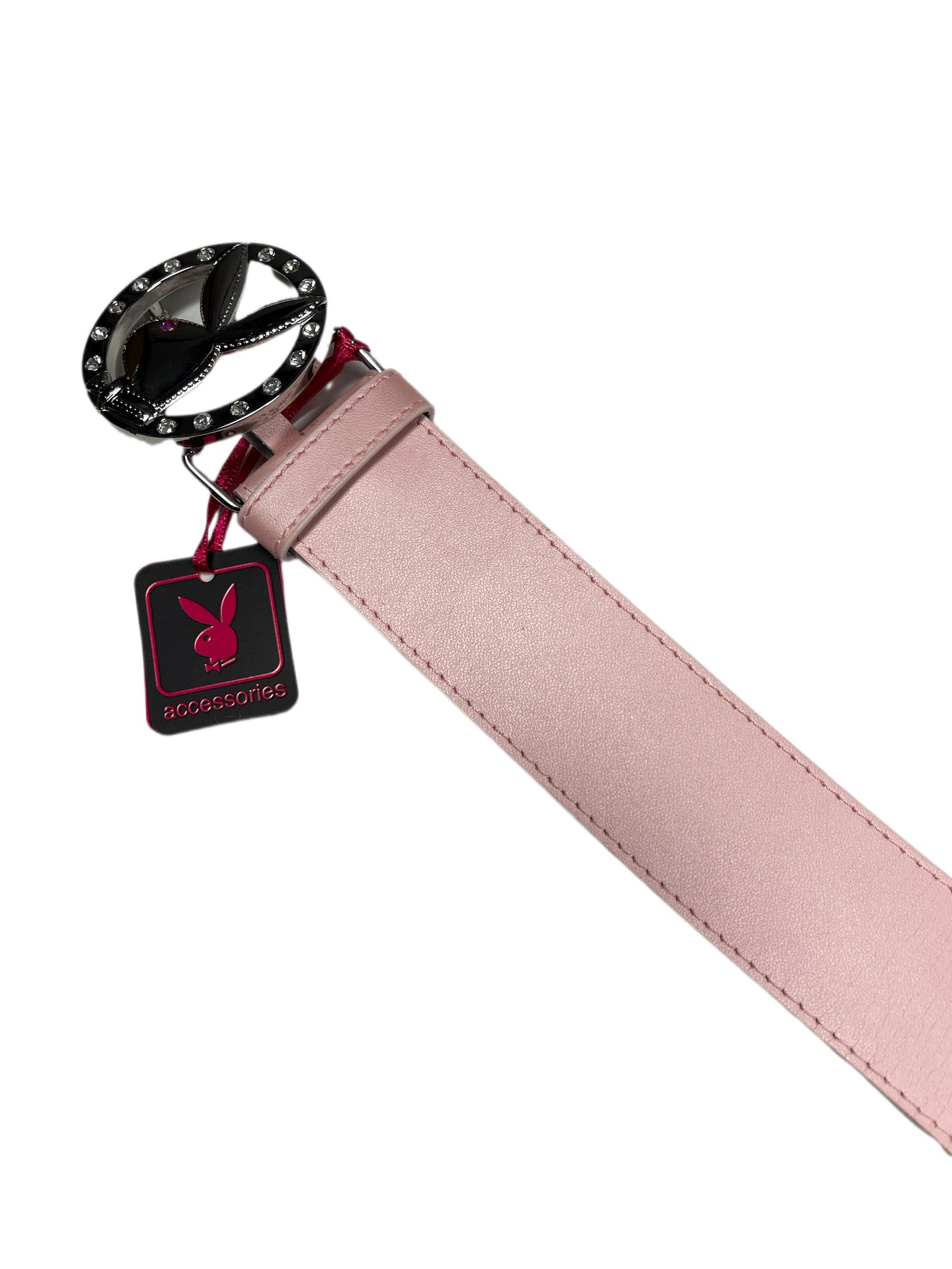 Y2k Playboy Leather Belt Rose 2004