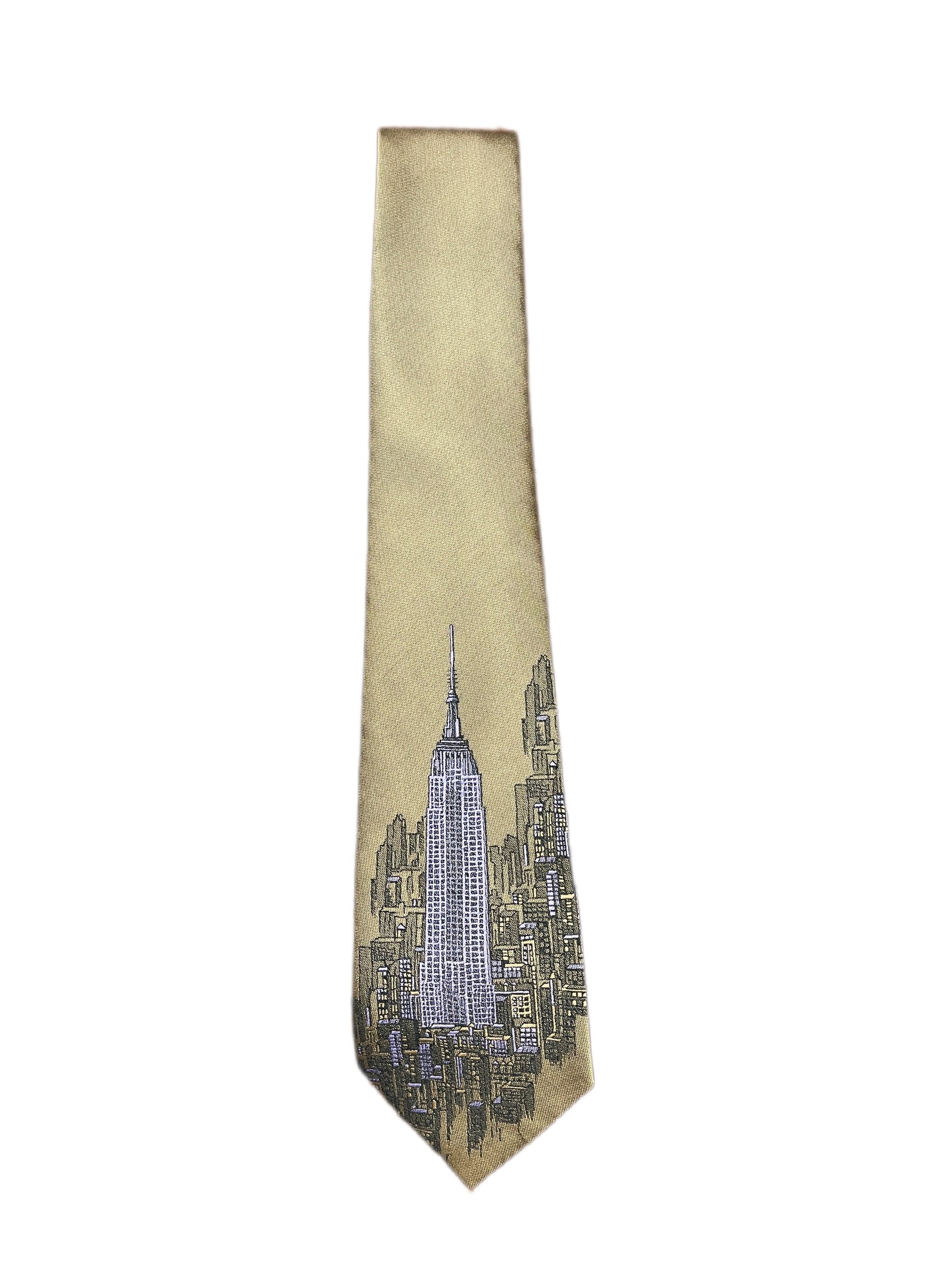 Vintage Skyline Tie Khaki