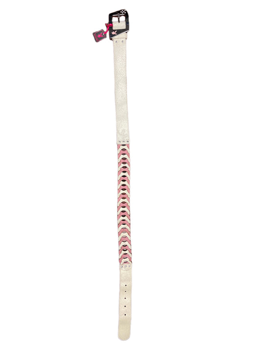 Y2k Playboy Leather Belt Creme 2004