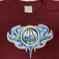 Vintage 1990s Nike Hoops Basketball Longsleeve Bordeaux Red XL
