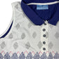 Vintage Diadora Sleeveless Tennis Top Blue White - S