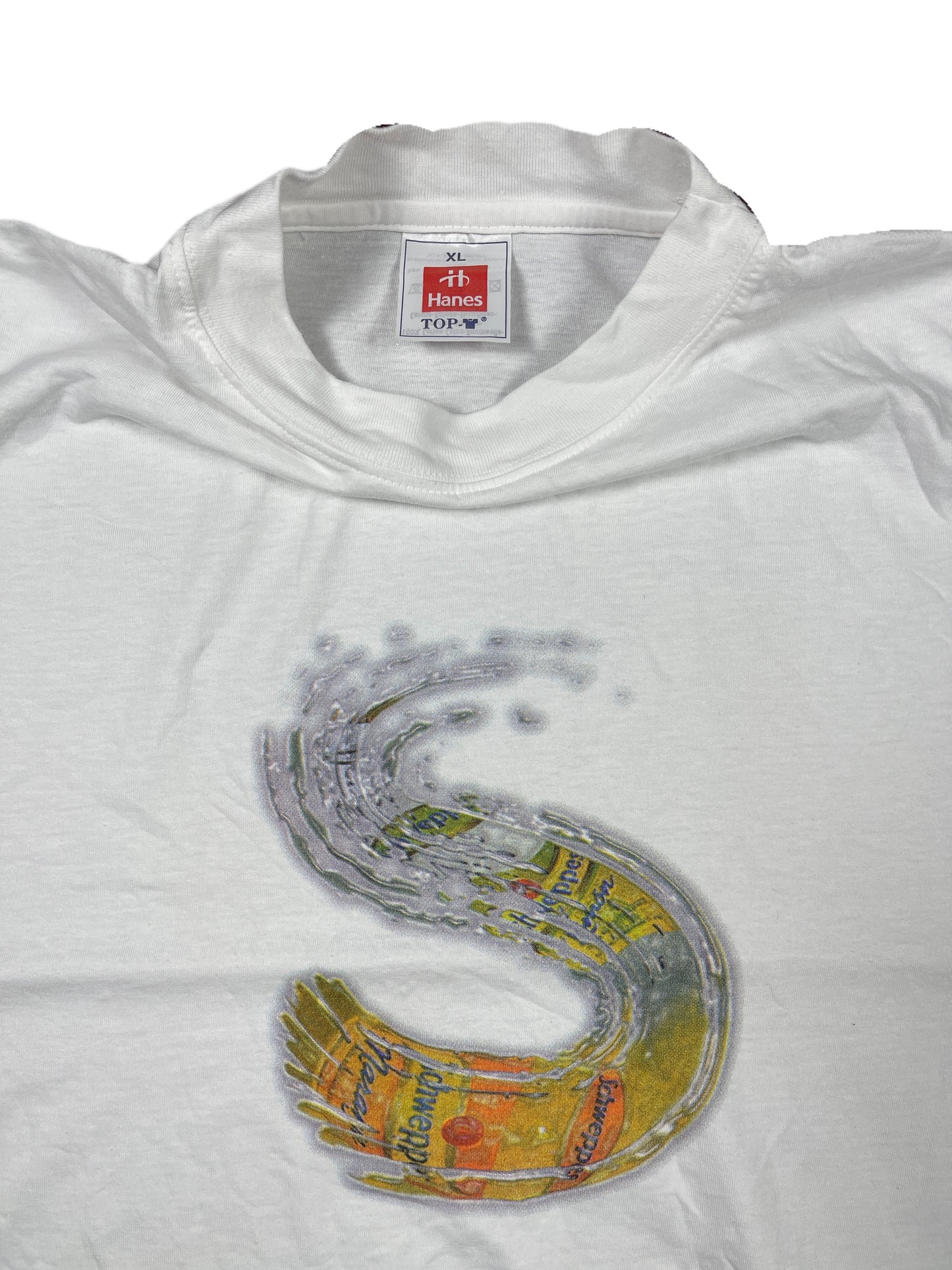 Vintage Hanes Schweppes T-Shirt White - XL