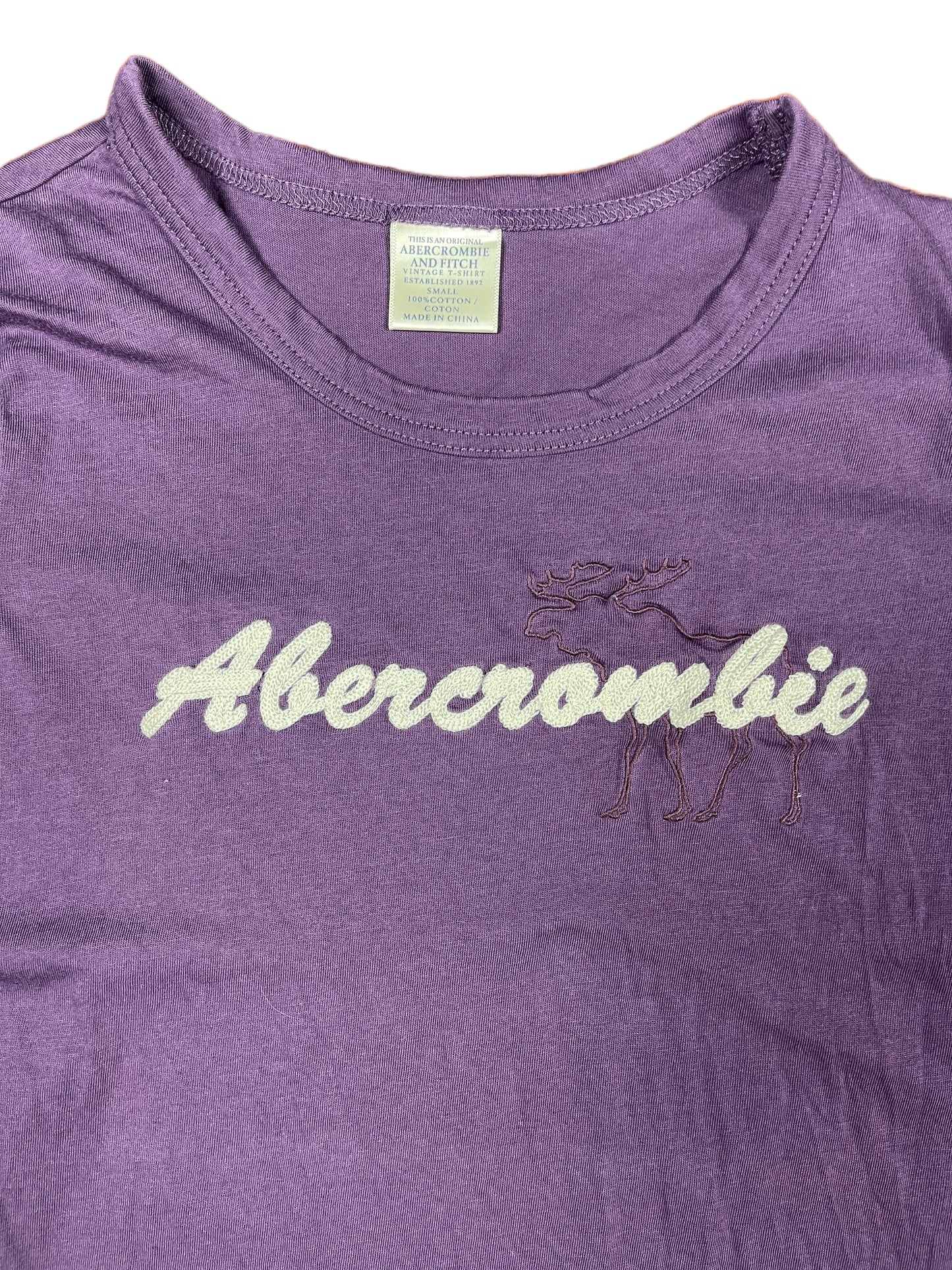 Abercrombie and Fitch Short Sleeve Top Purple - S