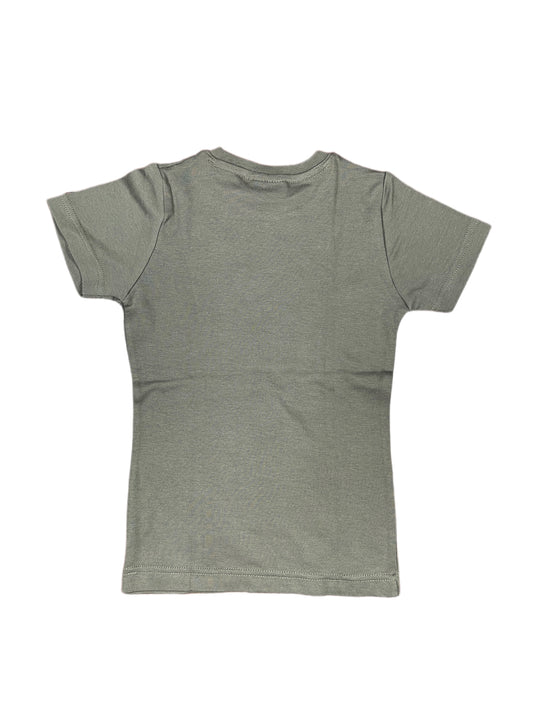 Y2k Gizbo Short Sleeve Top Khaki - S