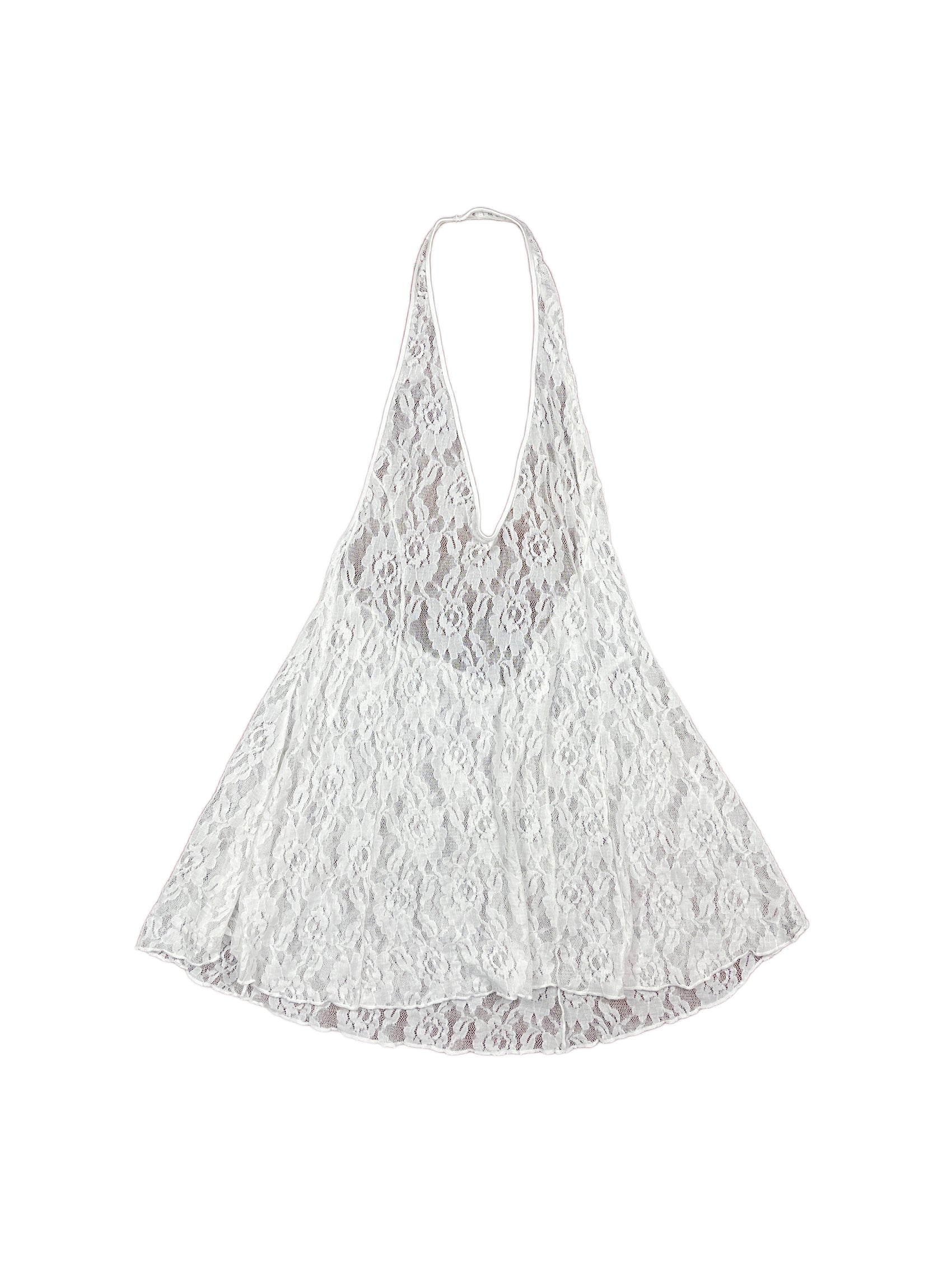 Leg Avenue Sleeveless Top White - XL