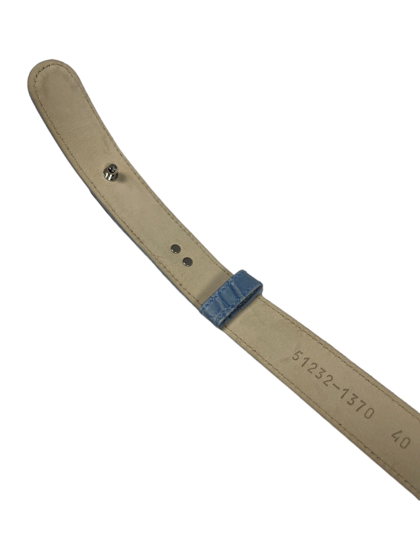 Vintage Escada Leather Belt Blue