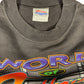 Vintage Hanes Sweatshirt Black Cotton Blend M