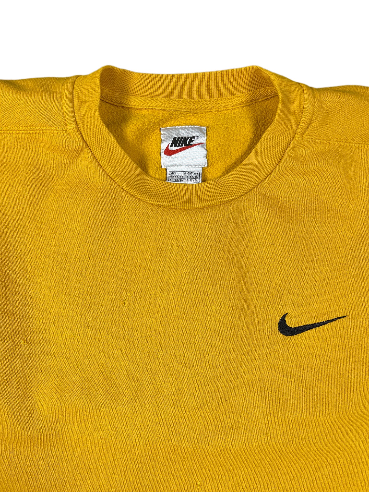Vintage Nike 90s Sweatshirt Yellow L