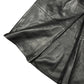 Vintage Yves Saint Laurent Leather Skirt Black - L