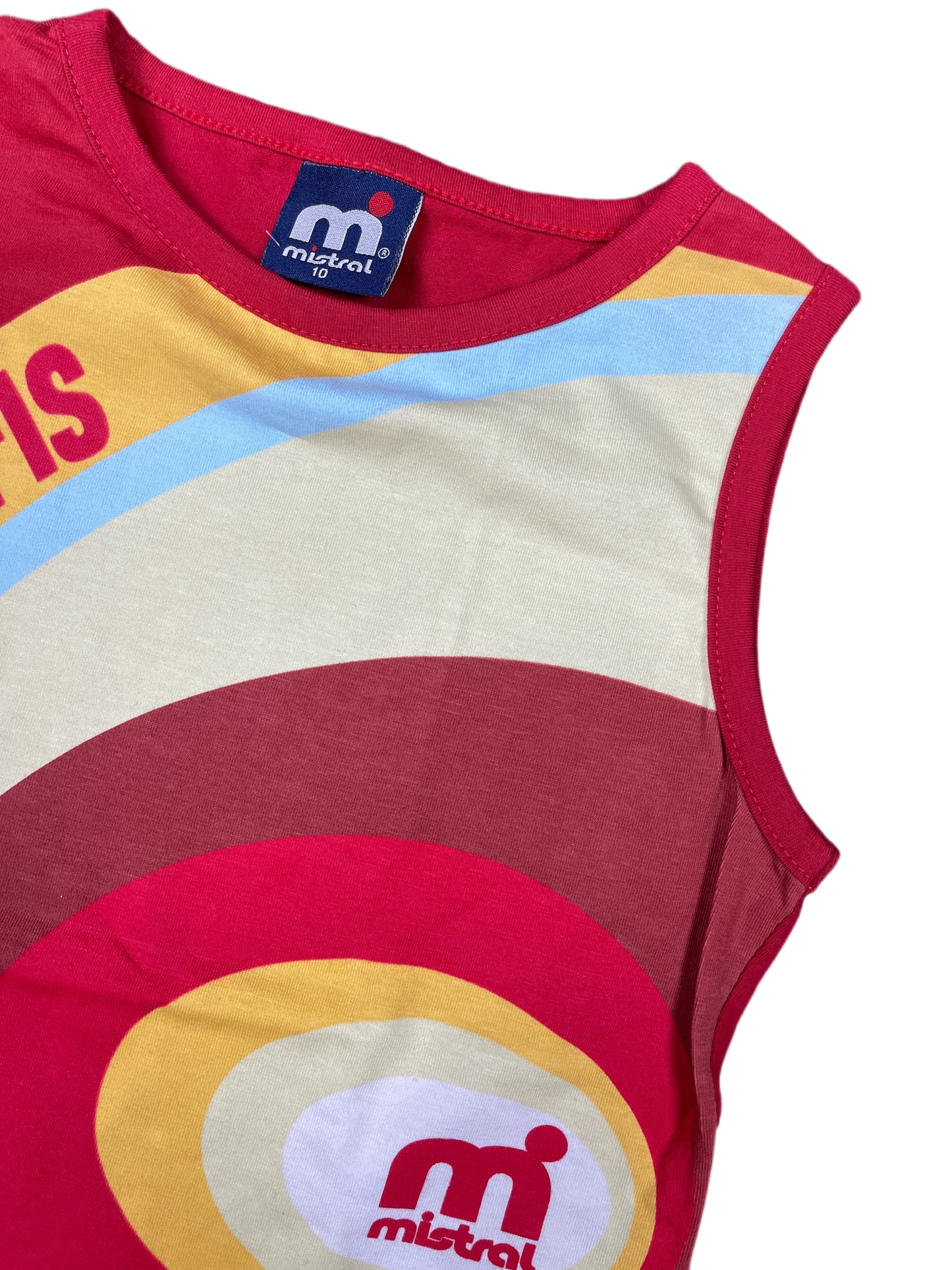 Y2k Mistral Sleeveless Baby Top Red - XXS