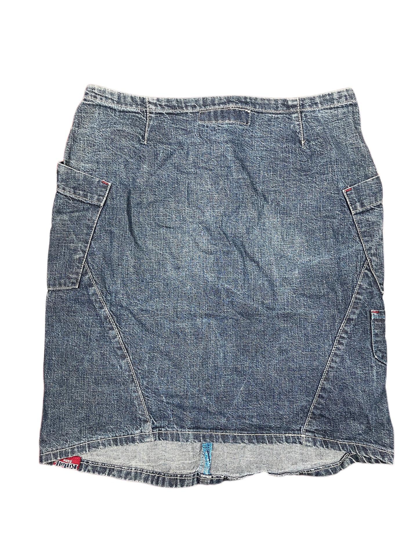 Y2k Killah Denim Skirt Blue - S
