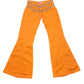 Y2k RDL Low Waist Flared Pants Orange - M