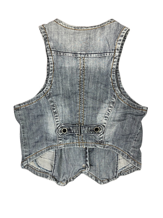 Y2k Mas Fashion Denim Sleeveless Top Blue - XL