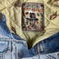 Vintage 1989 Indiana Jones Denim Jacket Passage to India Blue - XS