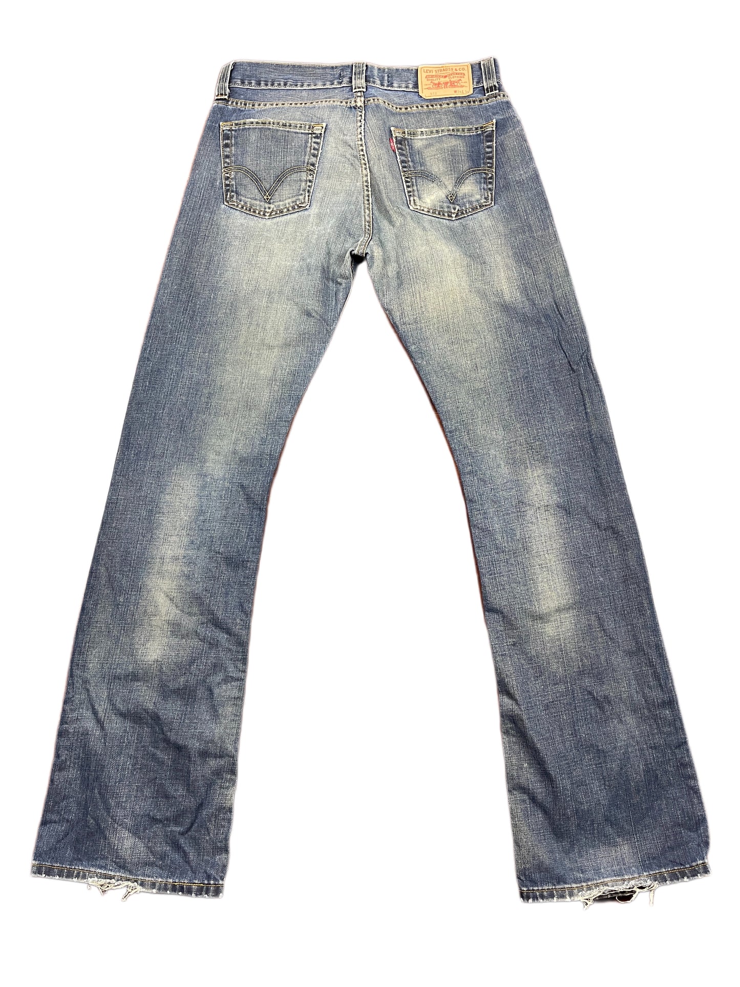 Y2k Levi's 512 Bootcut Denim Pants Blue - L