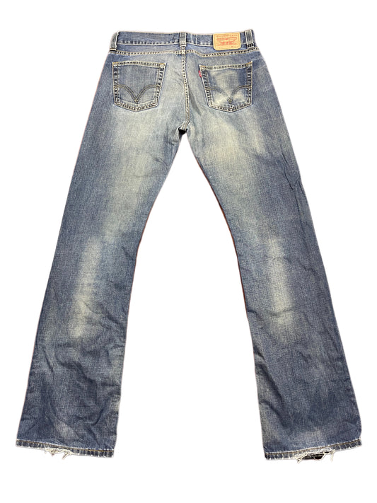 Y2k Levi's 512 Bootcut Denim Pants Blue - L