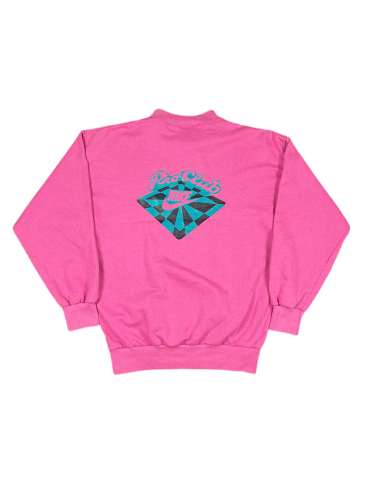 Vintage Nike Pro Club 1980s Sweatshirt Pink - S