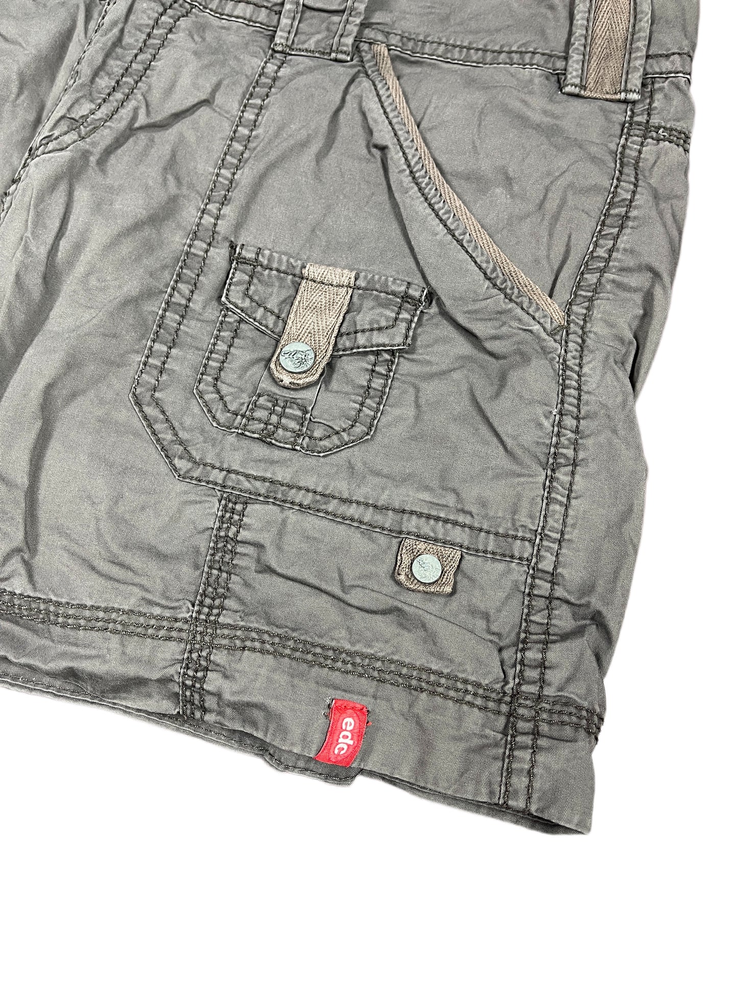 Y2k Esprit Skirt Khaki Brown - M