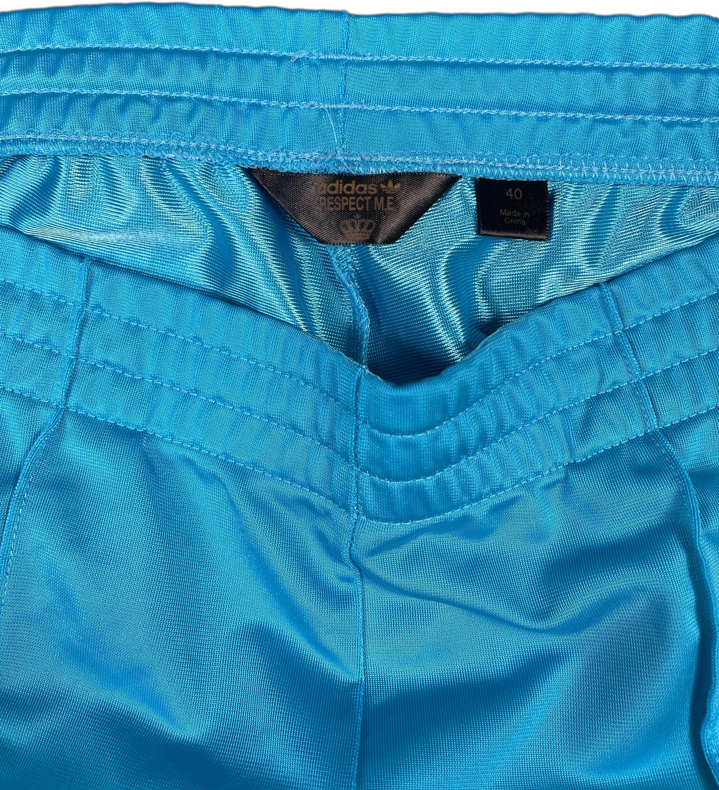 Adidas Blue Track Pants Blue Polyester L