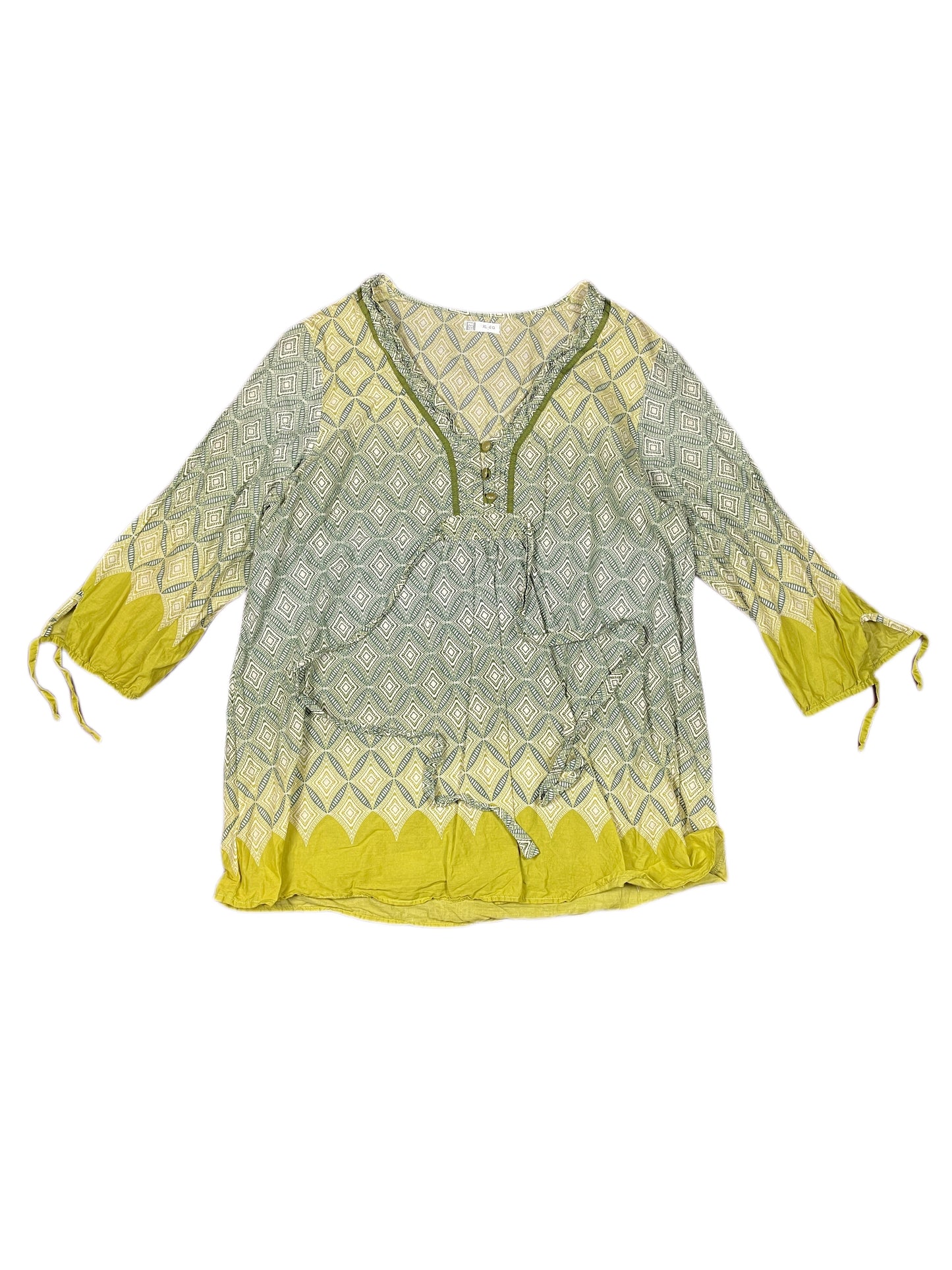 Long Sleeve Top Green - XL