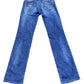 Y2k Salsa Low Waist Flared Denim Pants Blue - S