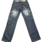 Y2k Min Hao Bootcut denim Pants Blue - M