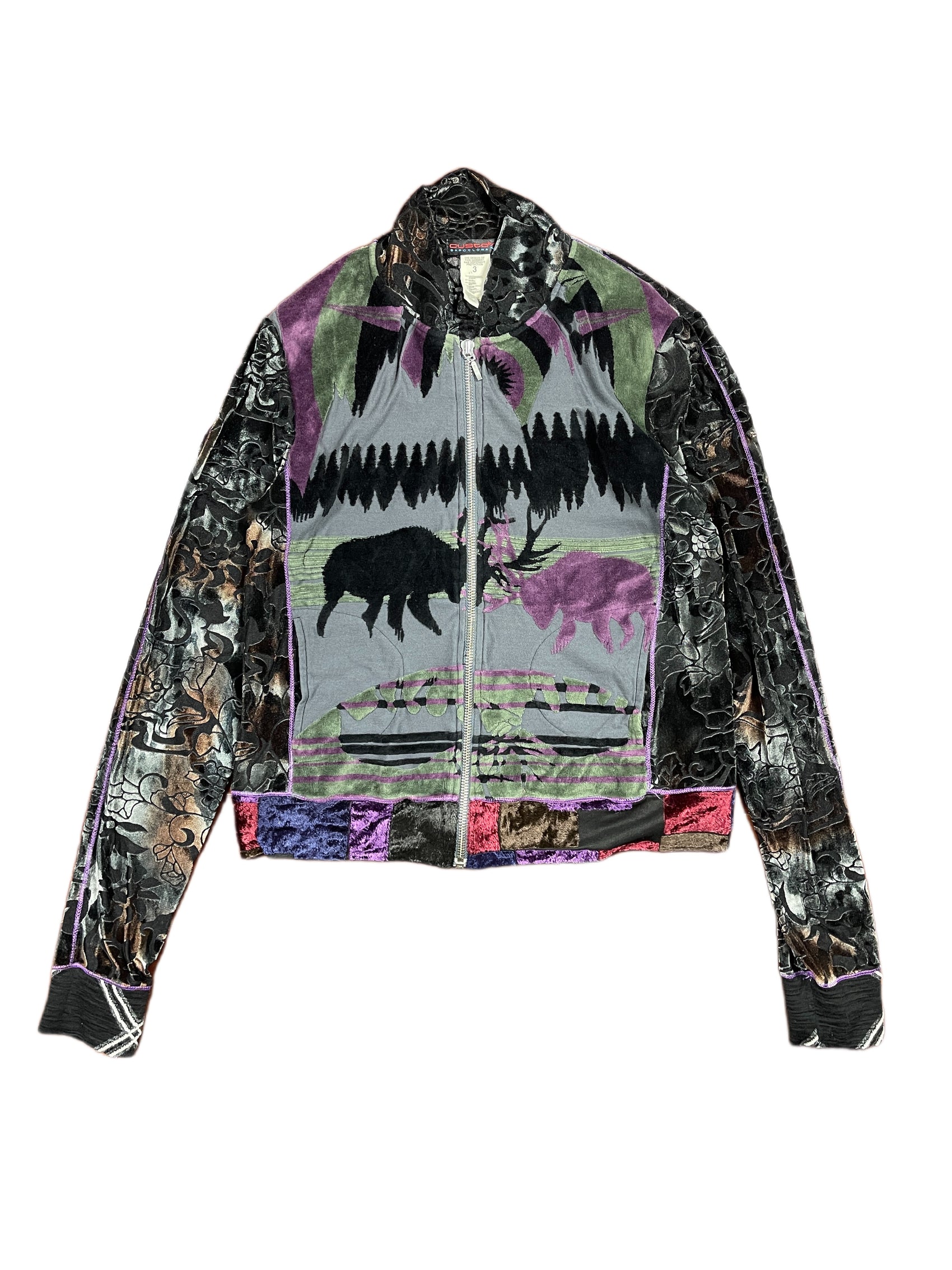 Vintage Custo Barcelona Long Sleeve Top Multicolor - M