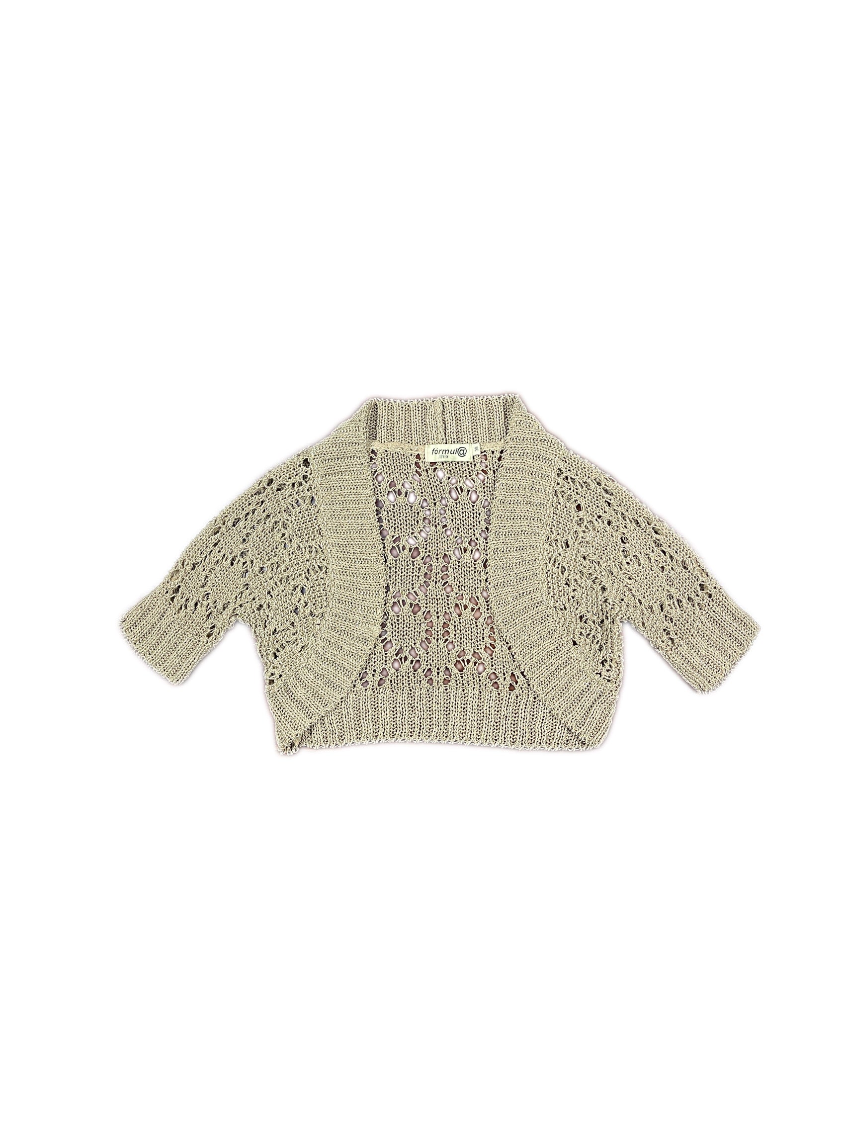 Y2k Formula Joven Short Sleeve Top Beige - M