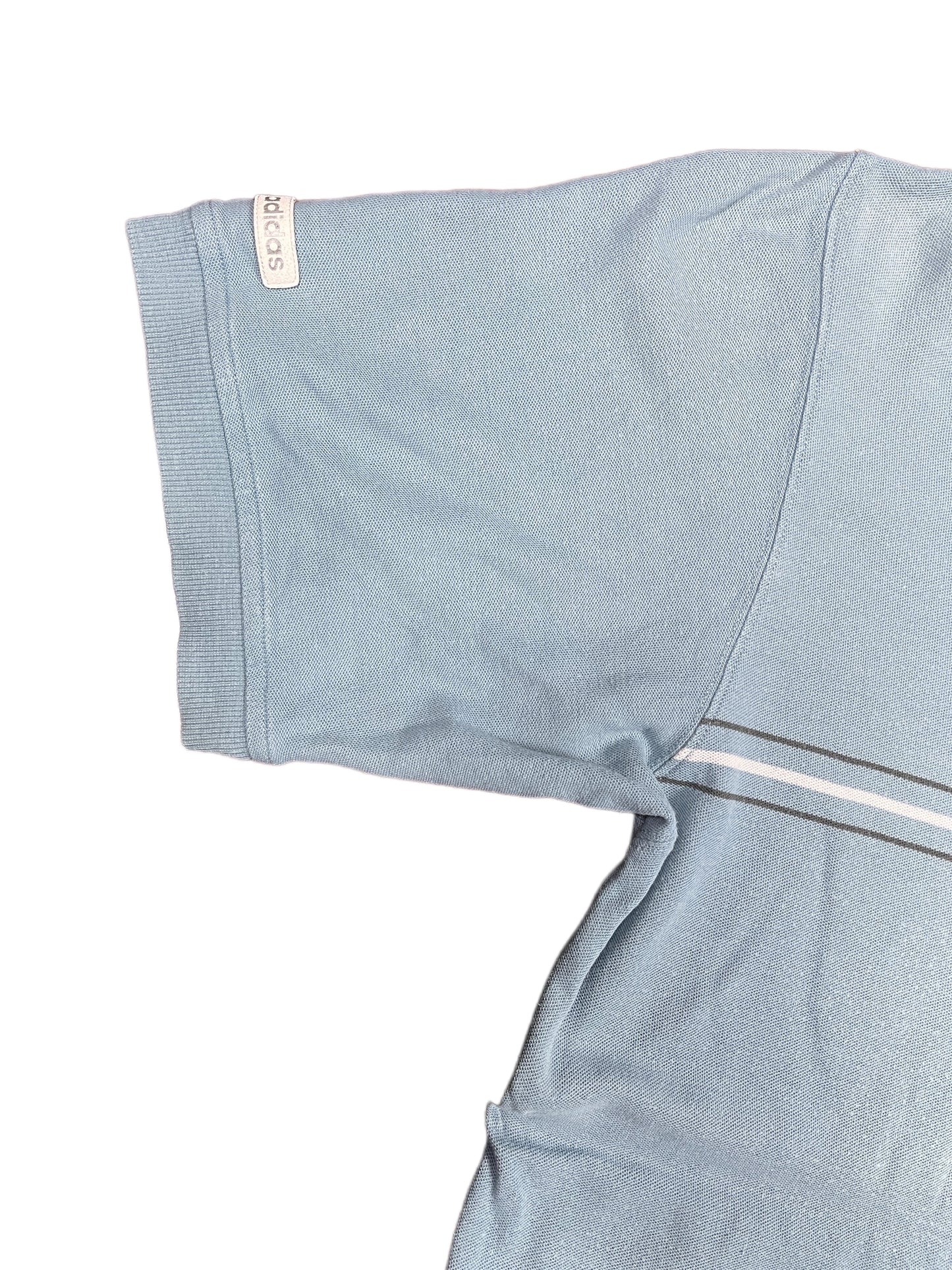 Vintage 2001 Adidas T-Shirt Blue Turquoise - S