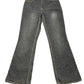 Y2k Elho Flared Denim Pants Black - L/XL
