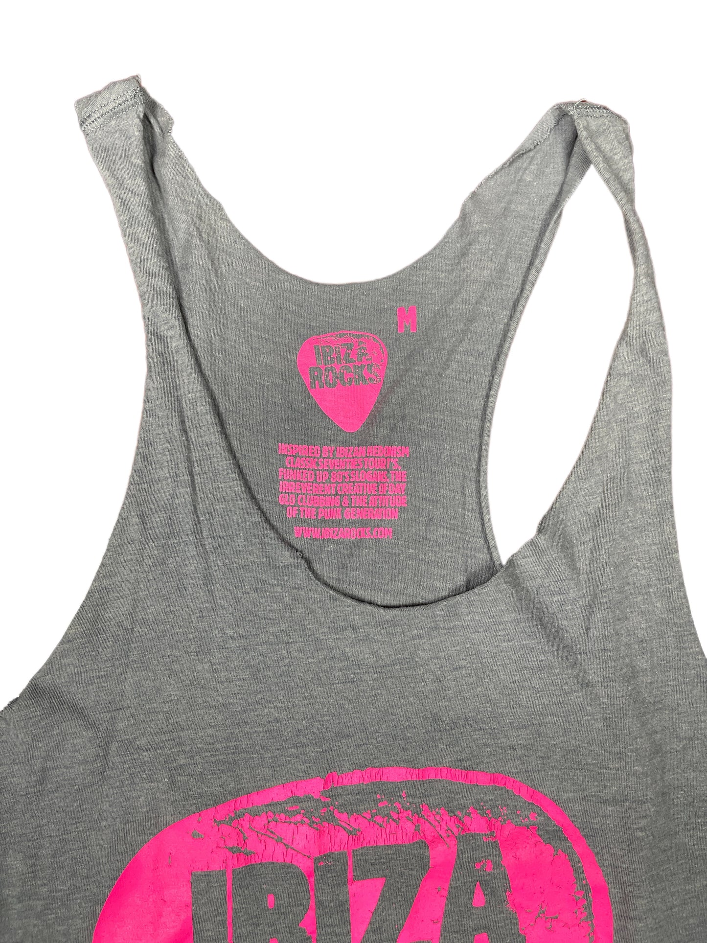 Ibiza Rocks Tank Top Gray  - M