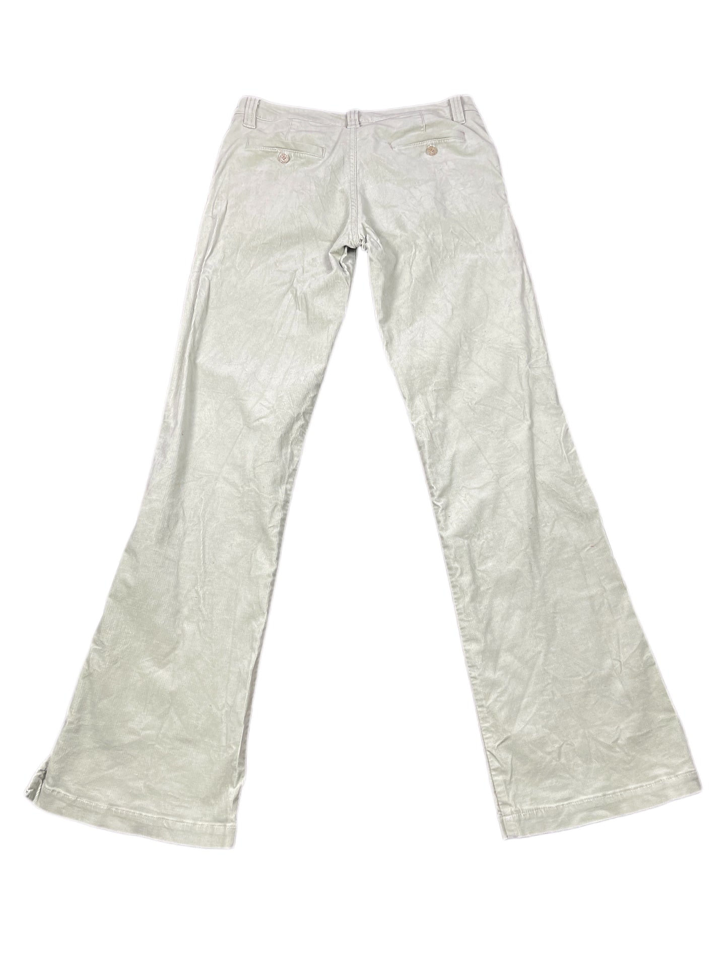 Y2k Roxy Flared Low Waist Corduroy Pants Mint Green - M