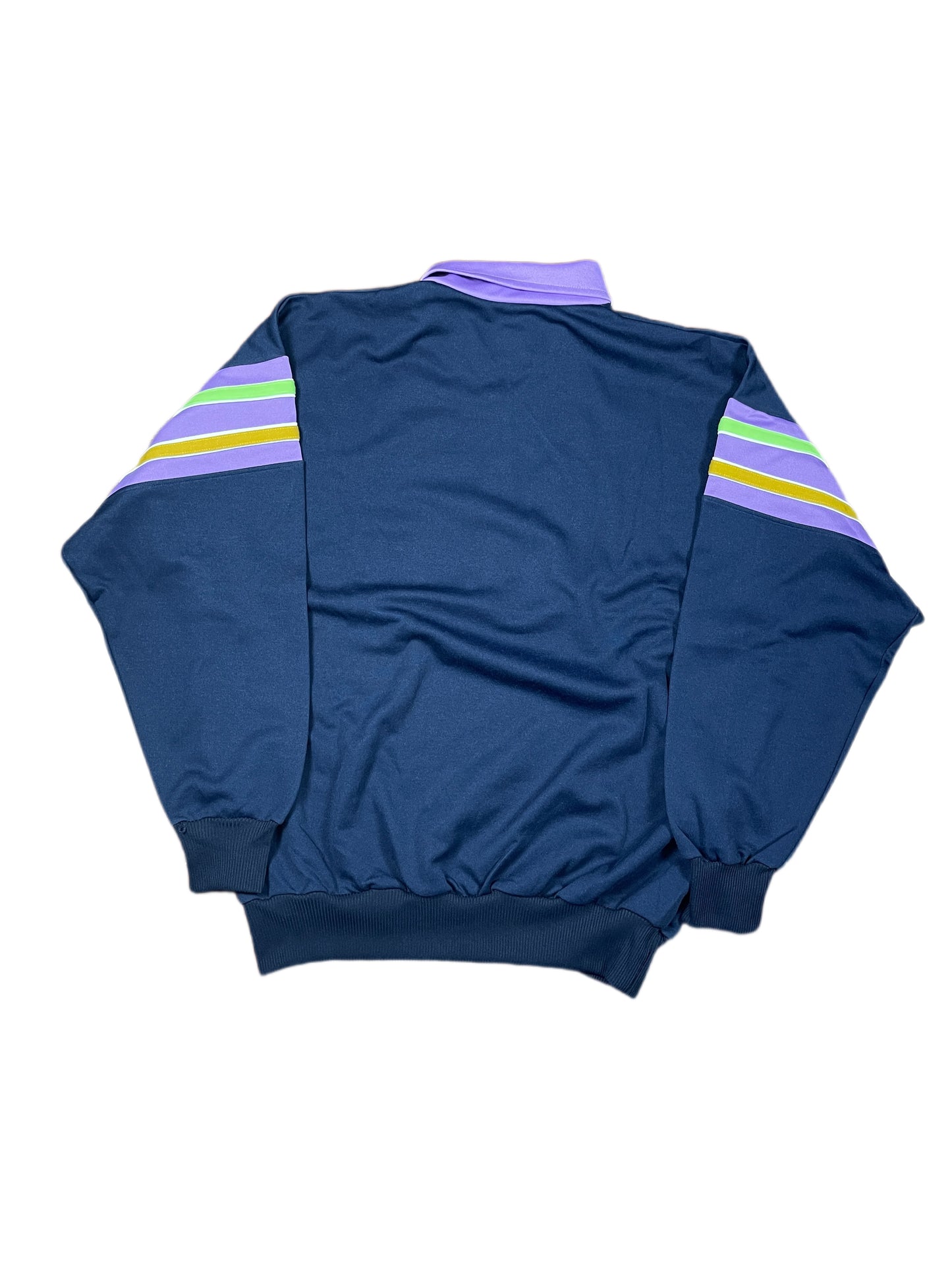 VIntage Sport Half Zip Jacket Navy Purple - XXL