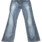 Y2k Esprit Low Waist Flared Denim Pants Blue - M/L