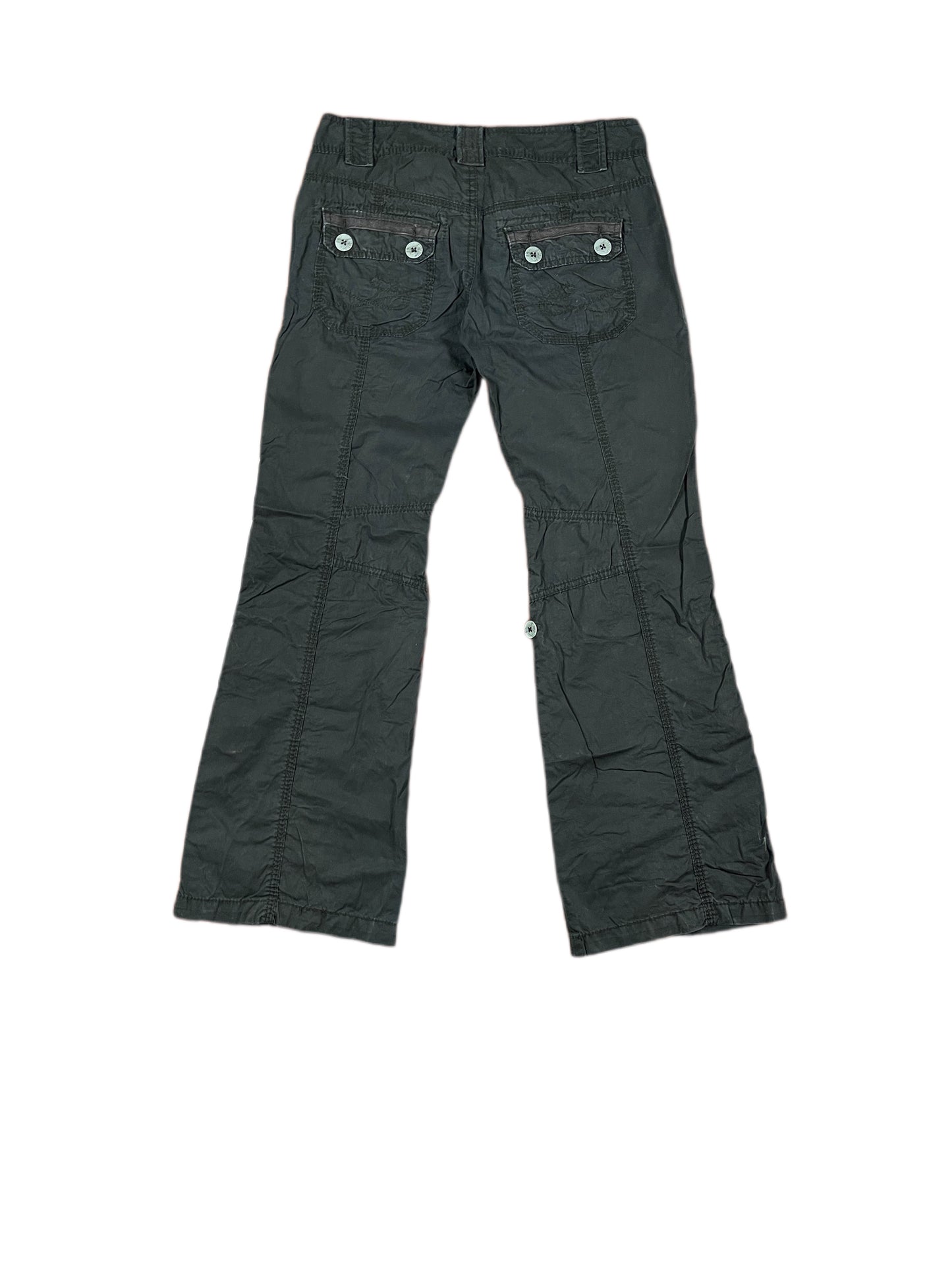 Y2k Esprit Low Waist Pants Black - XS