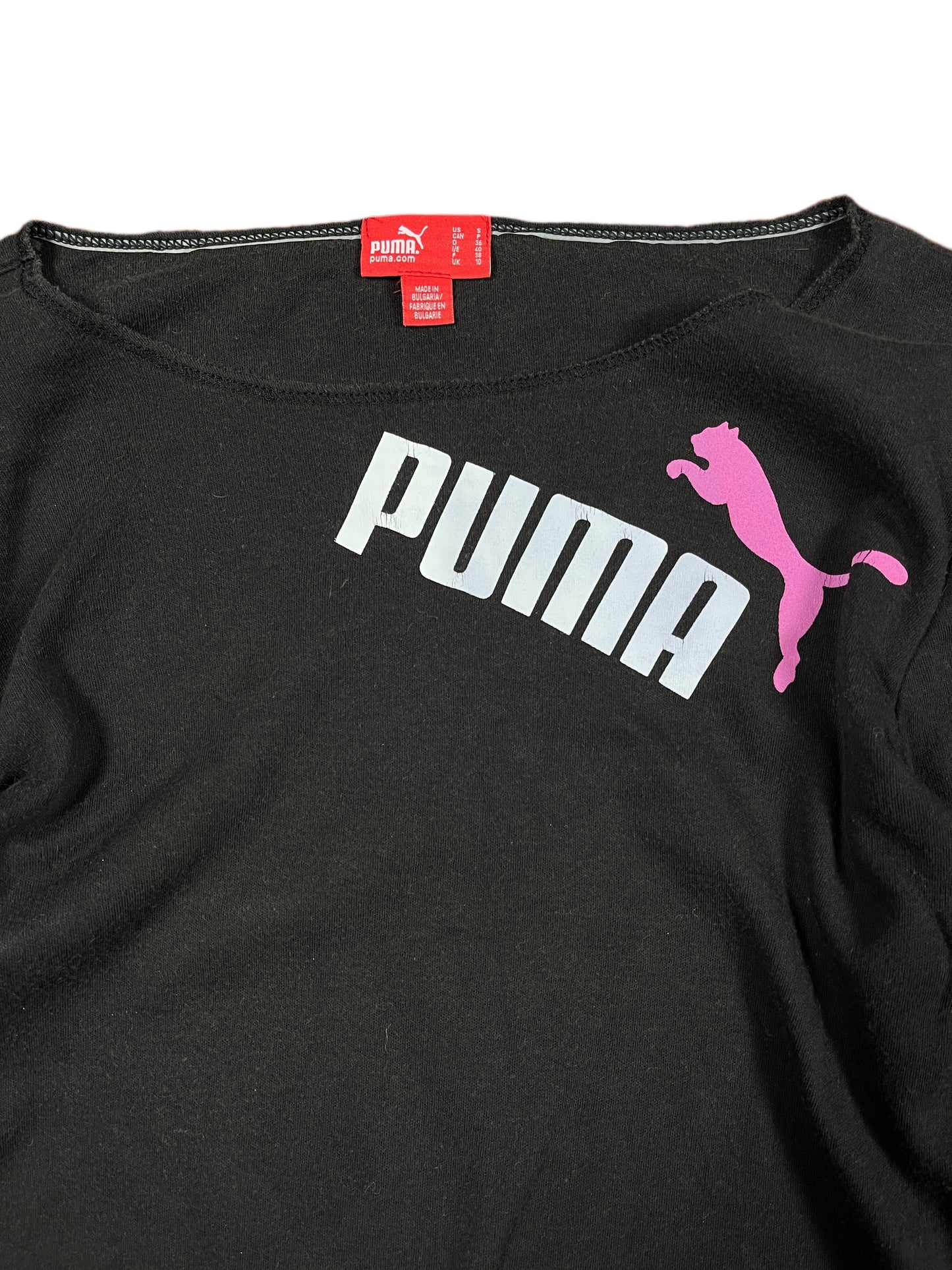 Puma Long Sleeve Top Black - S